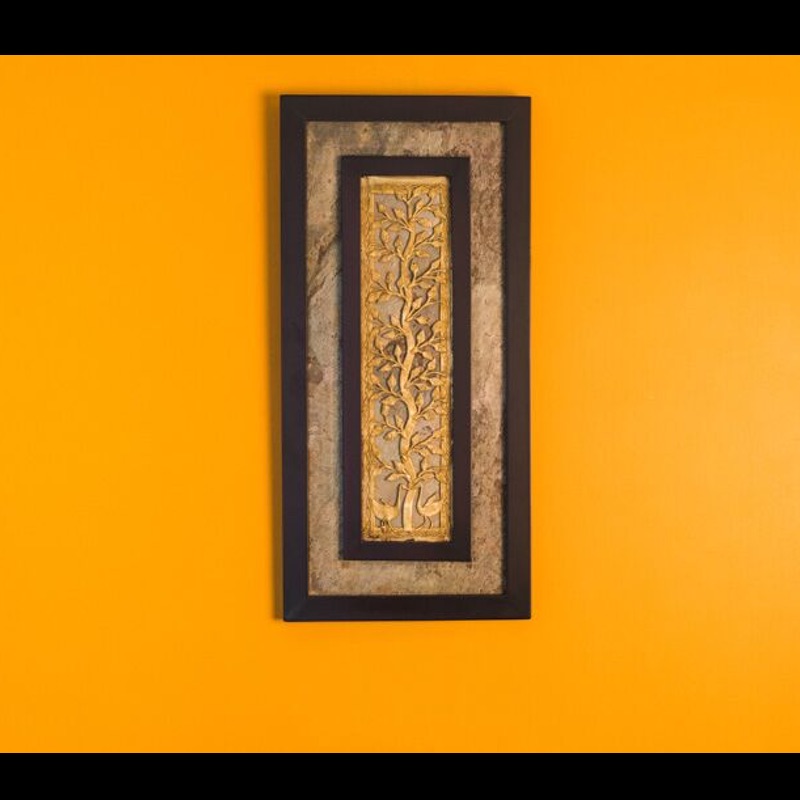 Amalgamated Dhokra and Stone Wall Hanging