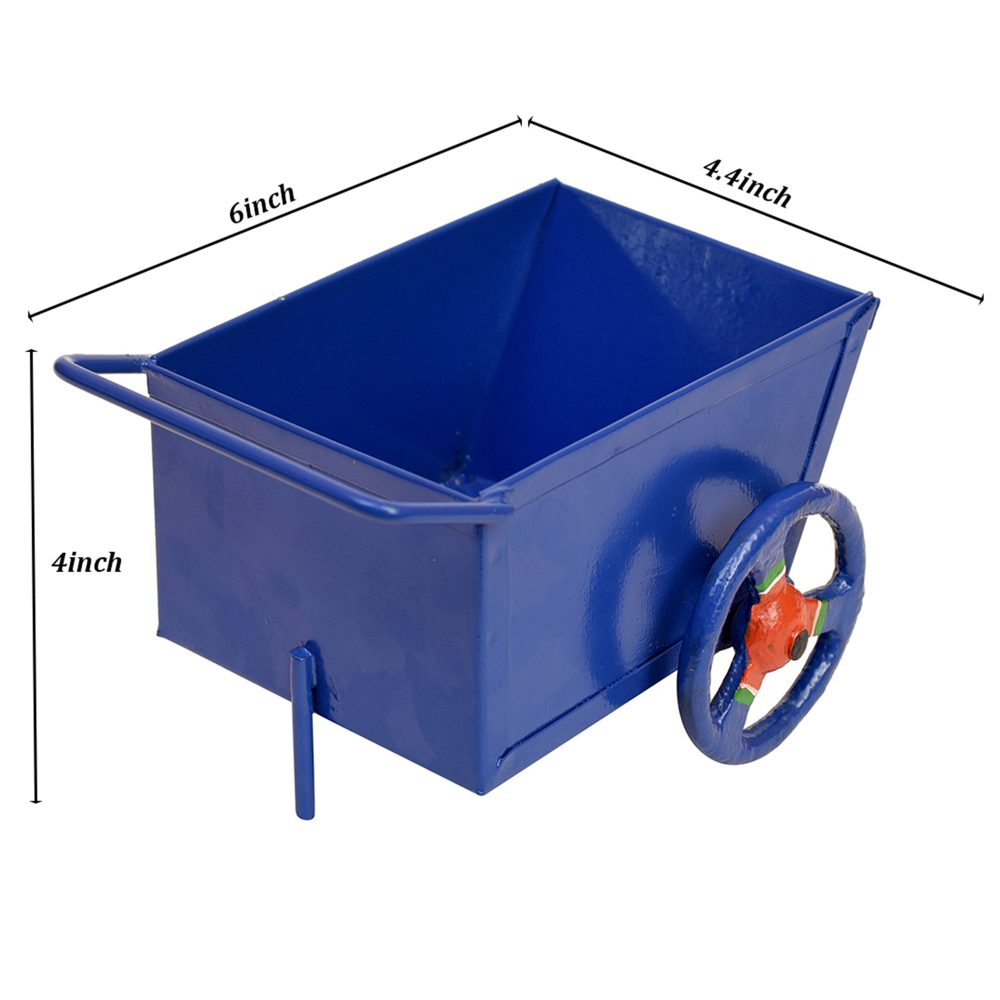 Moorni Funky Snacks Serving Food Cart in Blue Color (6x4.4x4)