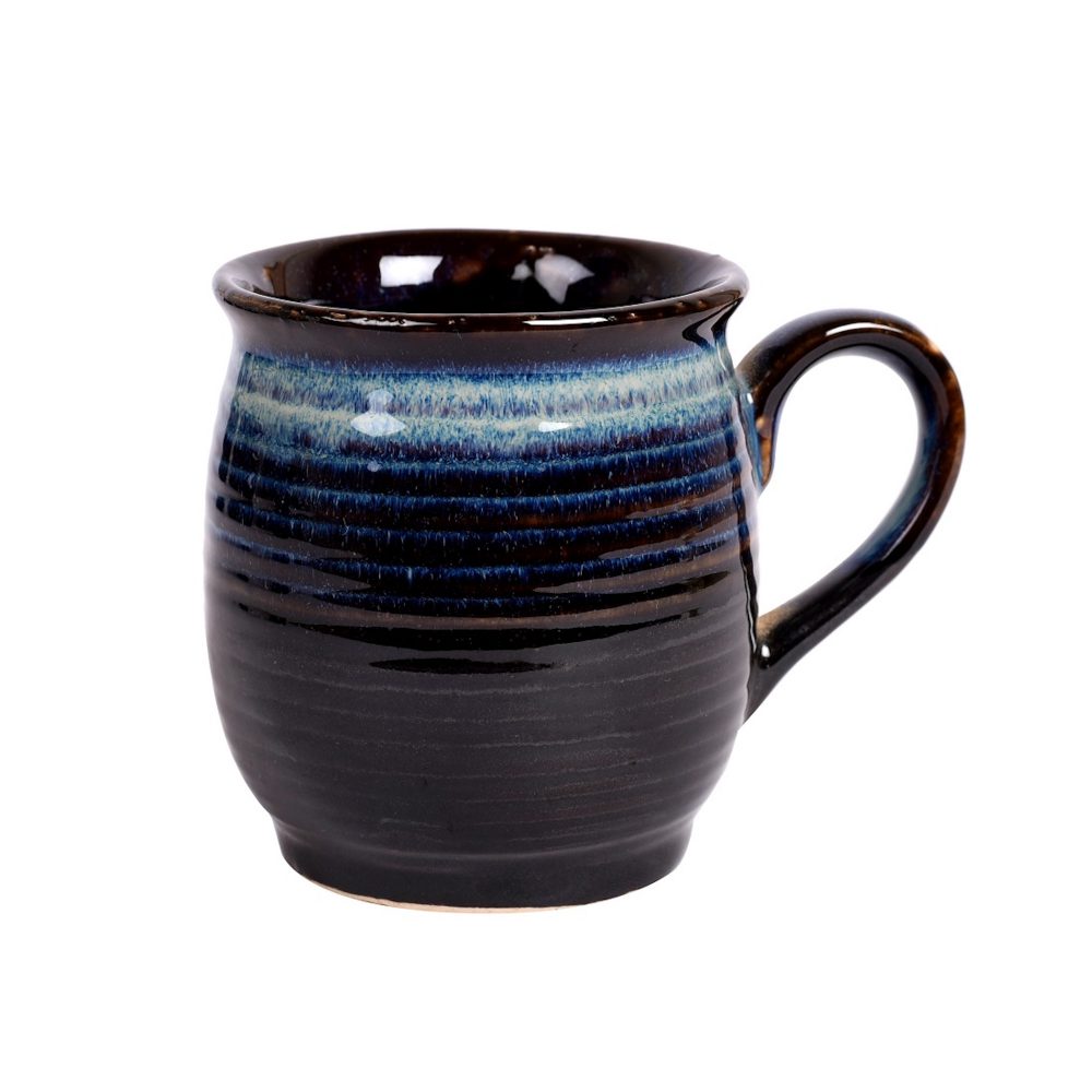 Moorni Cup Ceramic Dark Blue (Set of 6) (4x2.6x3.1)