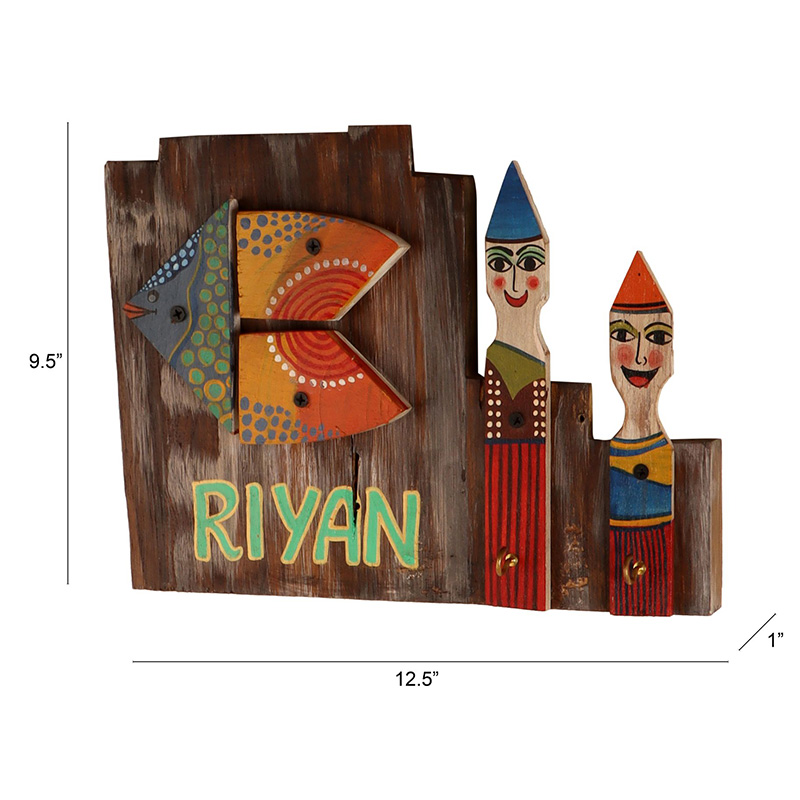 Moorni My Friend Nemo Name Plate Key Holder - (12.5x1x9.5 in)