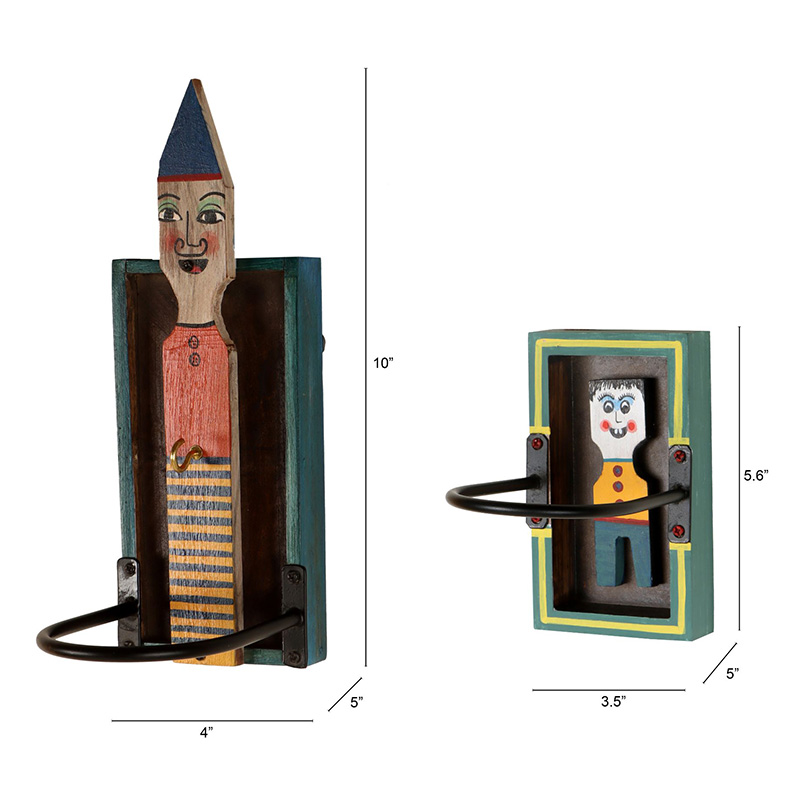 Moorni Winnie & Minnie Accessories Hanger Set of Two - (4x5x10 / 3.5x5x5.6 in)