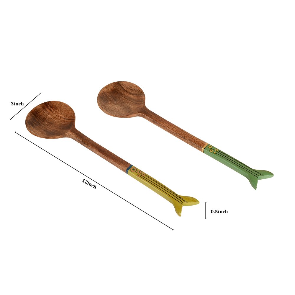 Moorni Handcrafted Wooden Ladles (Set of 2)