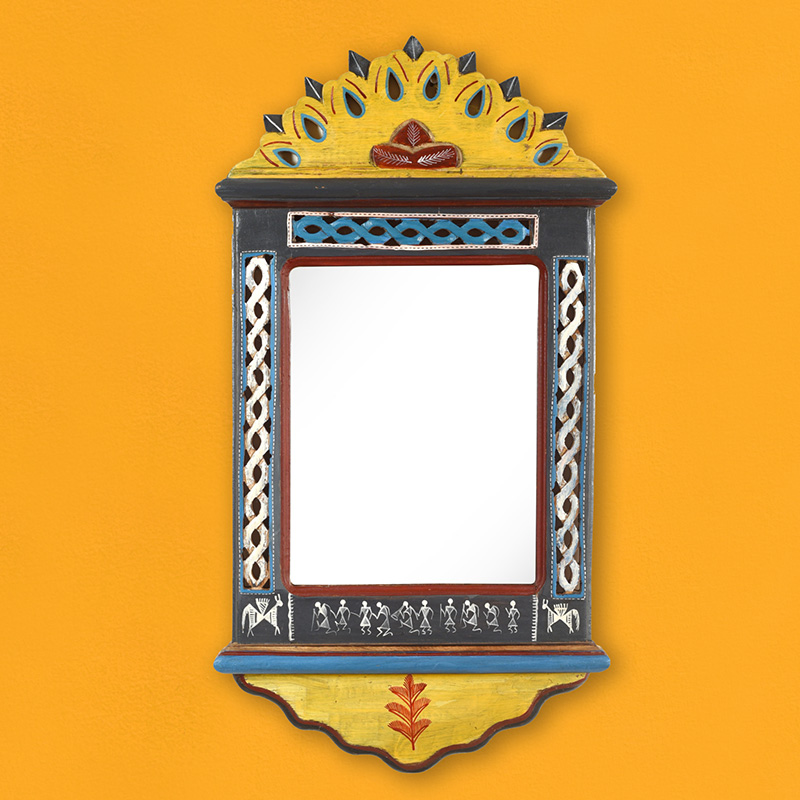 Moorni Handcrafted Jharokha Mirror Large - (12x22 in)