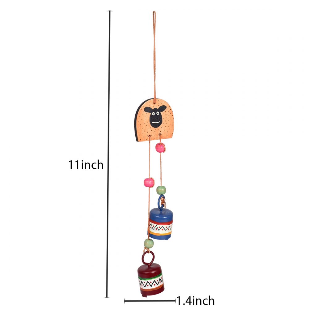 Moorni Tintin Dog Windchime with Two Metal Bells