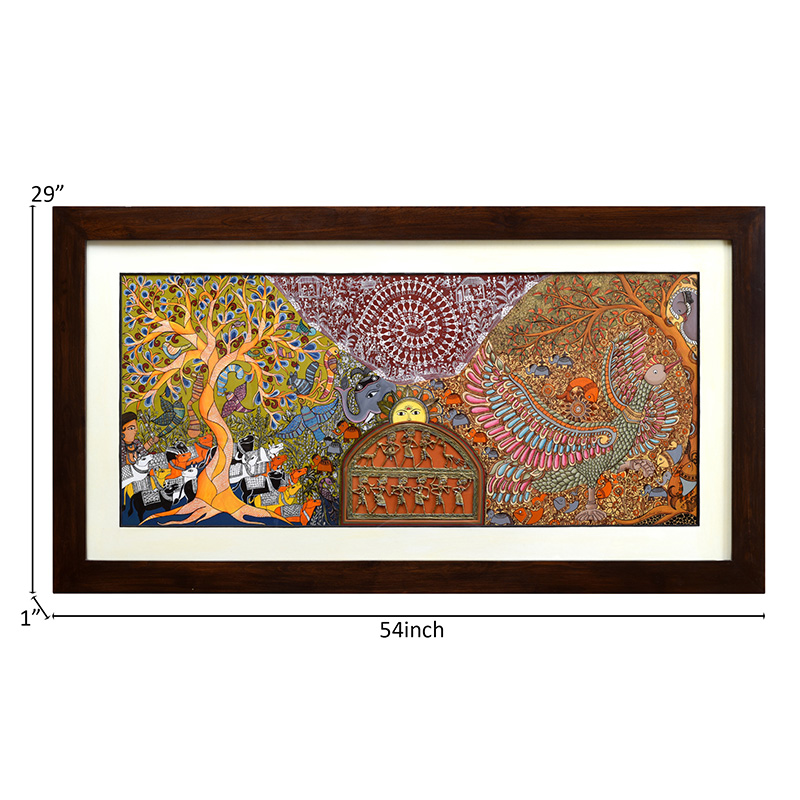 Moorni Handpainted Fusions â€“ Madhubani & Dhokra Painting