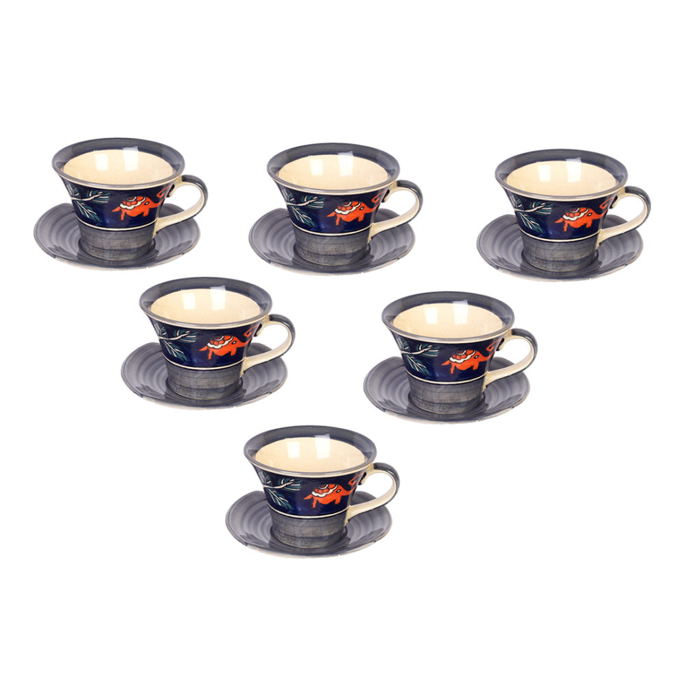 Moorni Morning Tuskers Tea Cups & Saucer S06