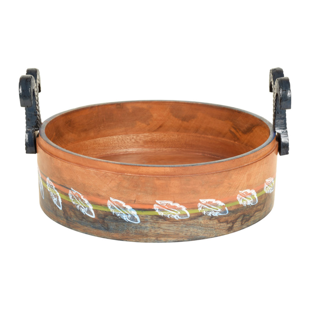 Moorni Autumn Leaf Multi-Purpose Stand in Round Shape