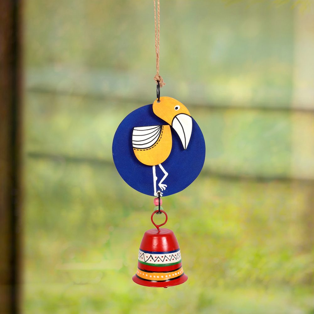 Moorni Handcrafted Yellow Duck Wind Chime for Out Door Hanging