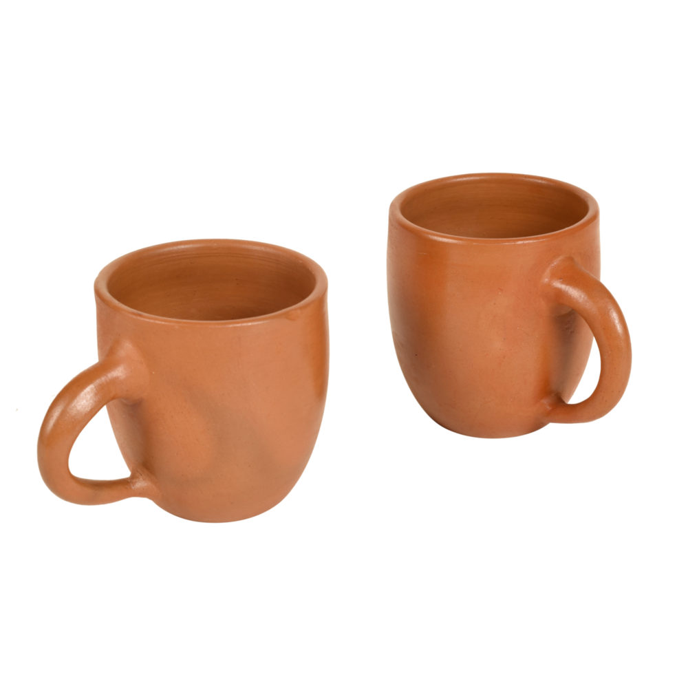 Moorni Knosh-6 Earthen Cups with Tribal Motifs (Set of 2)