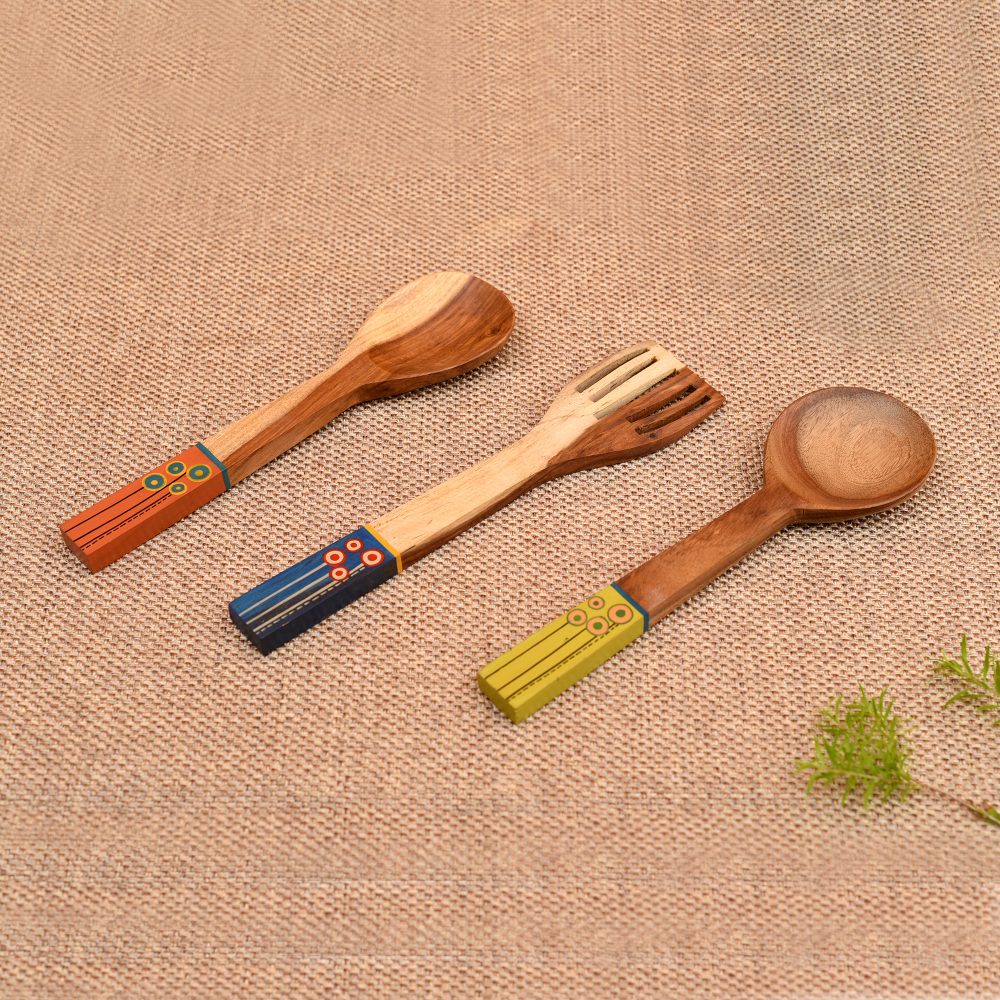 Moorni Handcrafted Wooden Ladles (Set of 3)