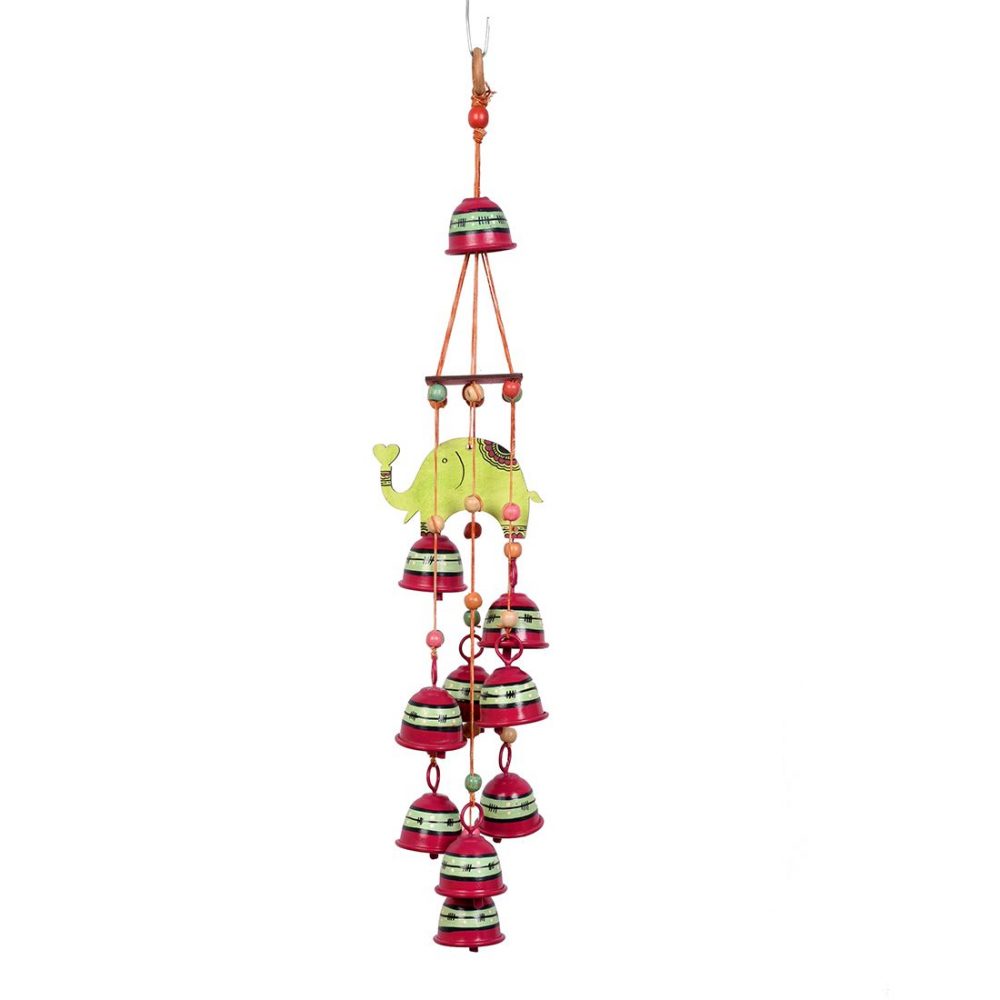 Moorni Rabbit Wind Chimes with Metal Bell for Outdoor Hanging and Home Decoration