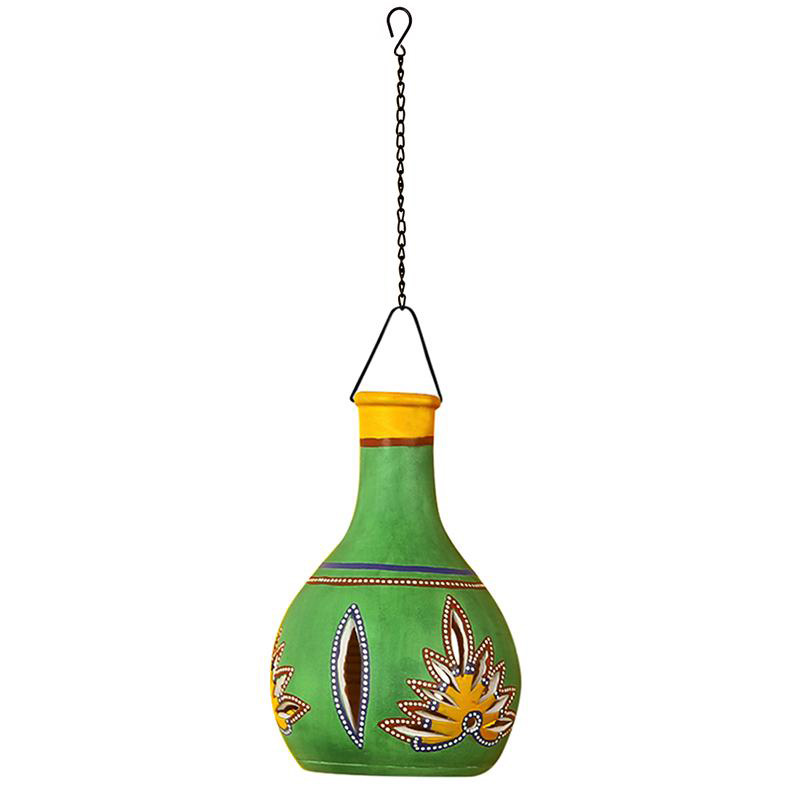 Moorni Ruso-D Terracotta Pendant Lamp In Emerald Green