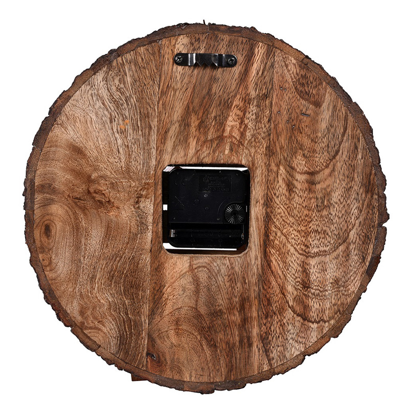 Moorni Wall Clock Handcrafted Wooden Log Dial - (11x1.5x11 in)