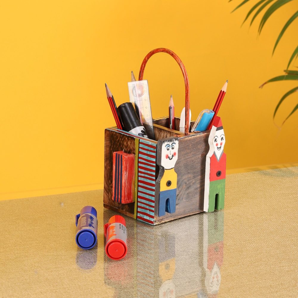 Moorni Pogo Table Top Stationery Holder -5.2x4.2x8