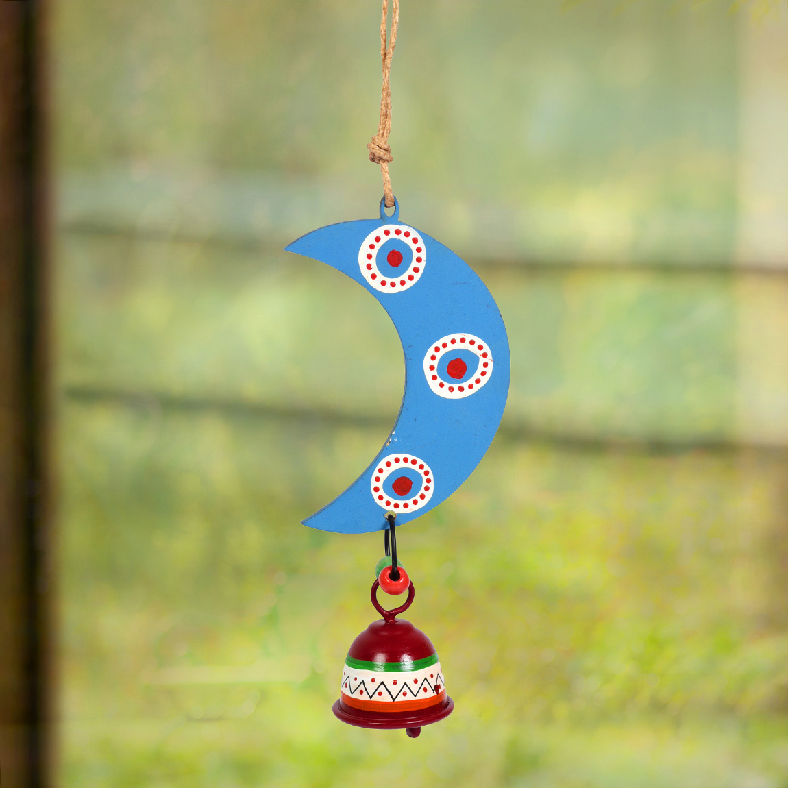 Moorni Art Creations Wooden & Metal Wind Chimes for Home