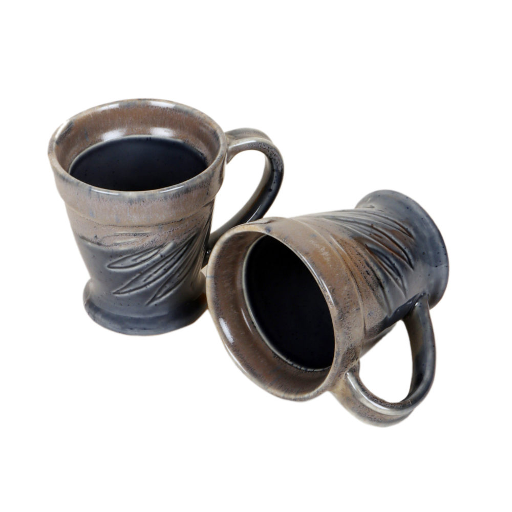 Moorni Pebble Leaf Mugs Set of 2