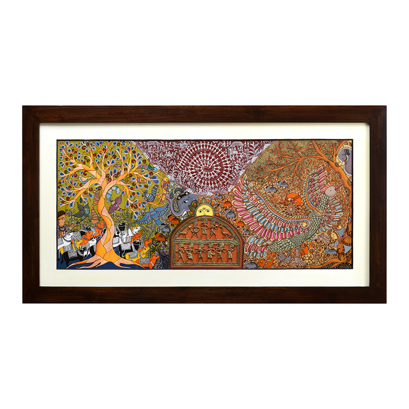 Moorni Handpainted Fusions â€“ Madhubani & Dhokra Painting