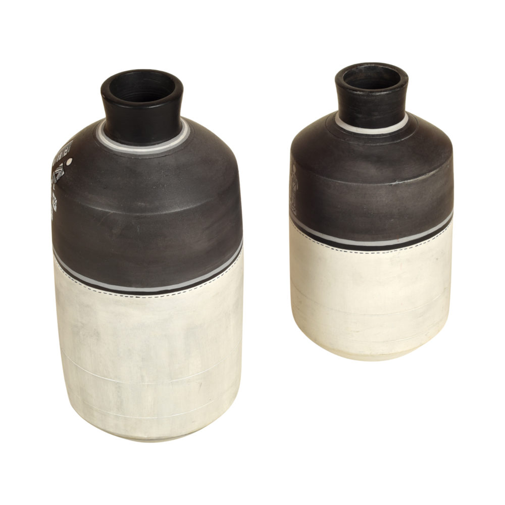 Moorni Earthen Vases Handpainted with Warli Motifs