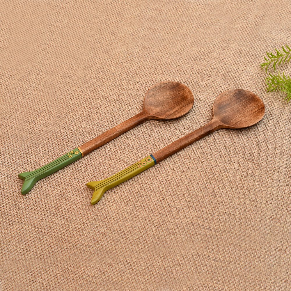 Moorni Handcrafted Wooden Ladles (Set of 2)