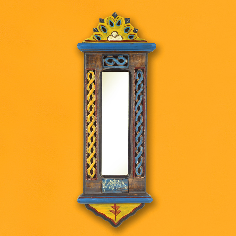 Moorni Handcrafted Jharokha Mirror Small - (20x7 in)