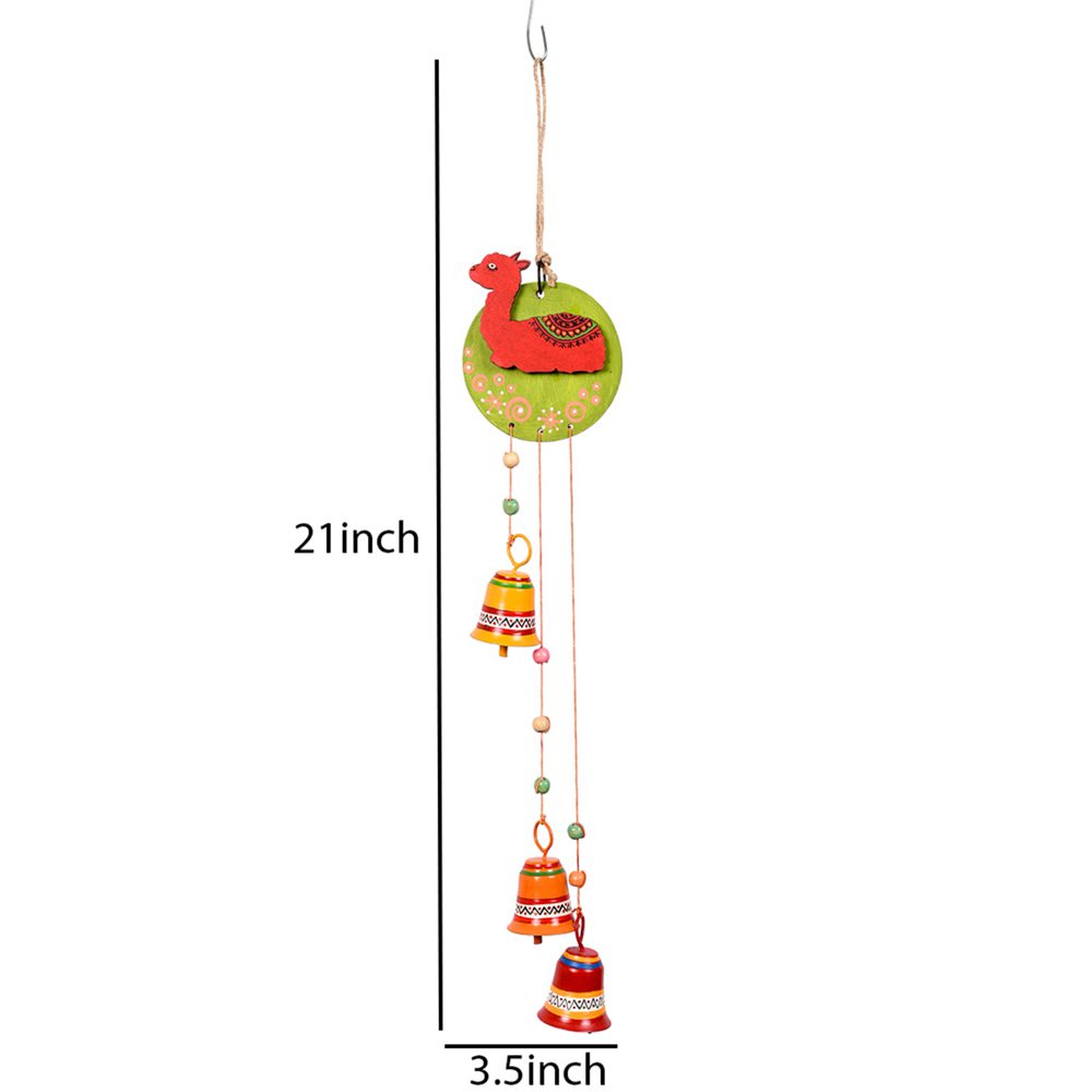 Moorni Windchime Red Alpaka 3 Metal Bells (21x3.5)