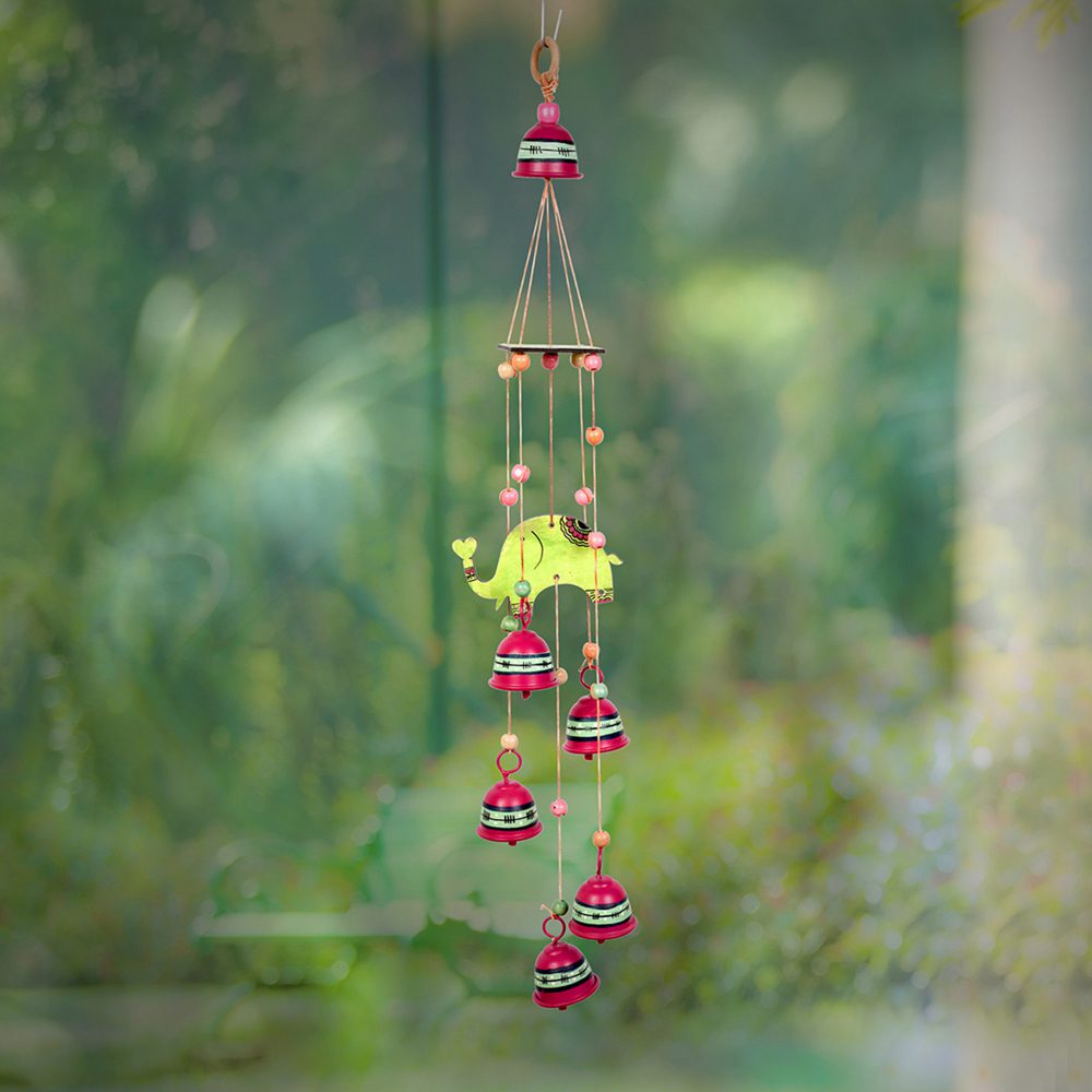 Moorni Windchime Elephant 5 MetalBells (21x2.5x)