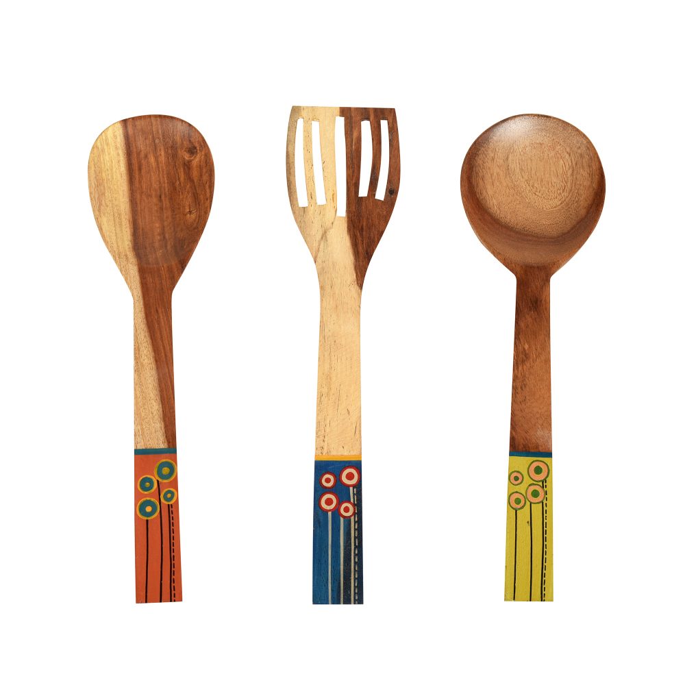 Moorni Handcrafted Wooden Ladles (Set of 3)