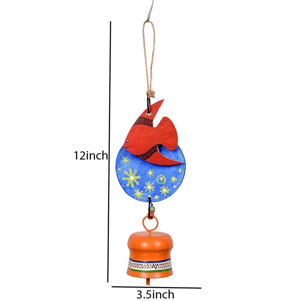 Moorni Windchime Wooden Fish Small (12x3.5)