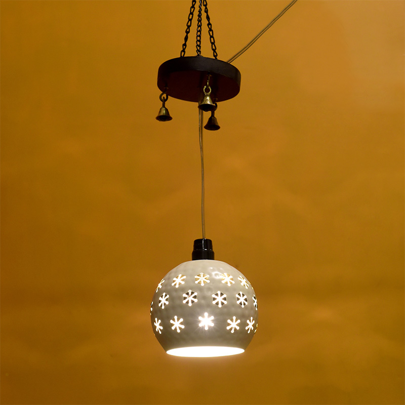 Moorni Star-1 Dome Shaped Pendant Lamp In White