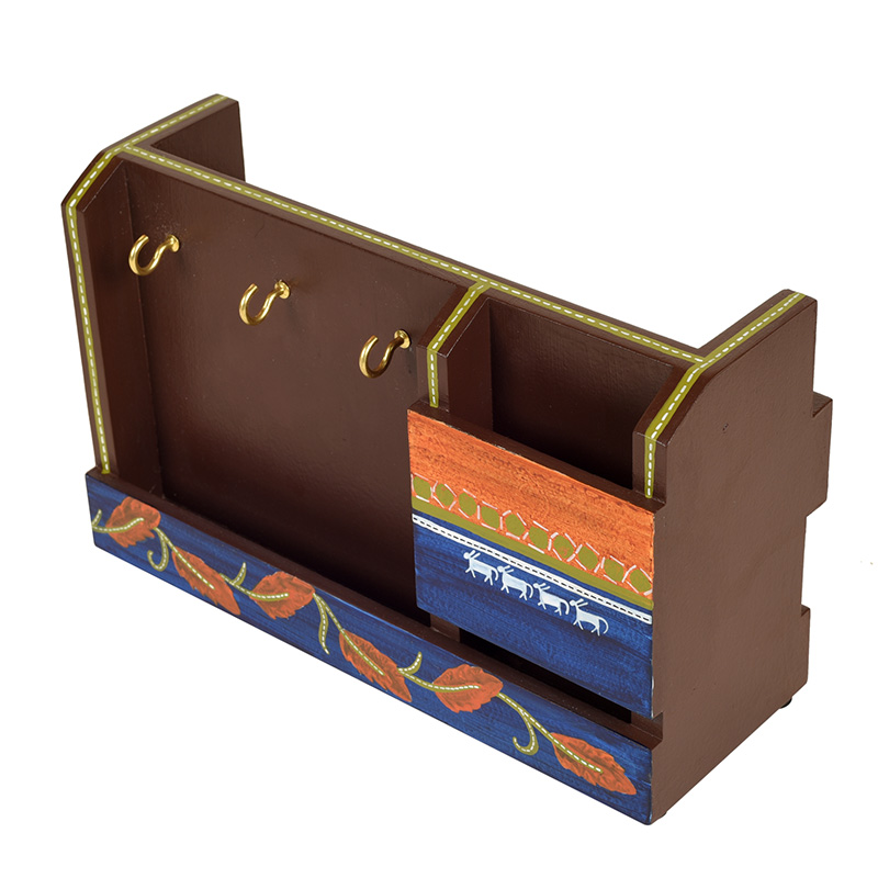 Moorni Autumn Leaf Key Hanger & Magazine Stand