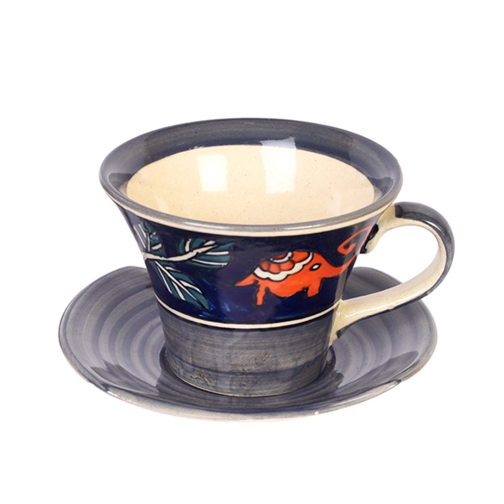 Moorni Morning Tuskers Tea Cups & Saucer S06