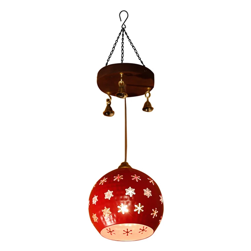Moorni Star-1 Dome Shaped Pendant Lamp In Red