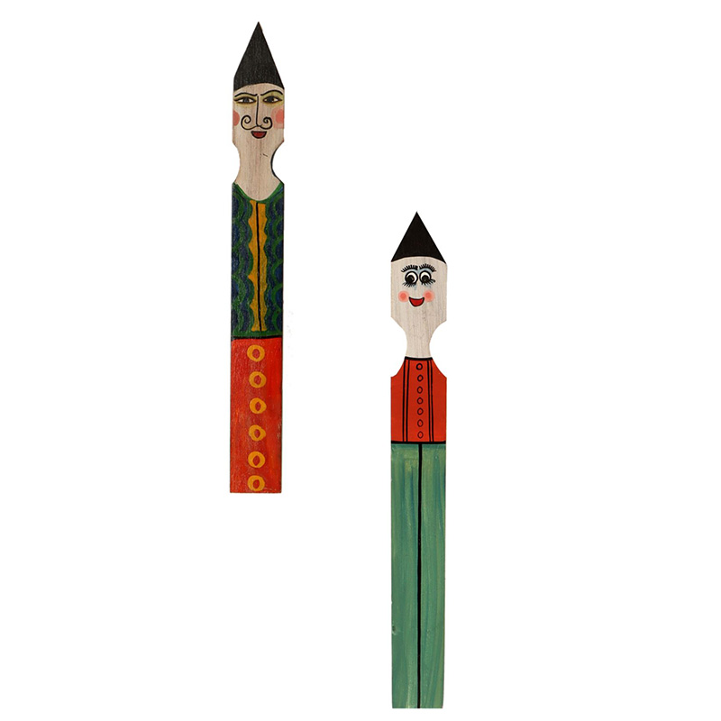 Moorni Motu Patlu Wall Decor Sticks (SO2) - (1.5x0.1x13.1 / 1.5x0.1x12.5 in)