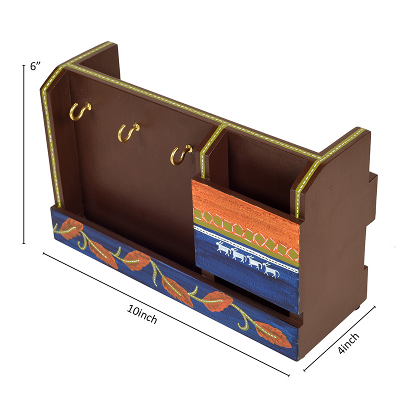 Moorni Autumn Leaf Key Hanger & Magazine Stand