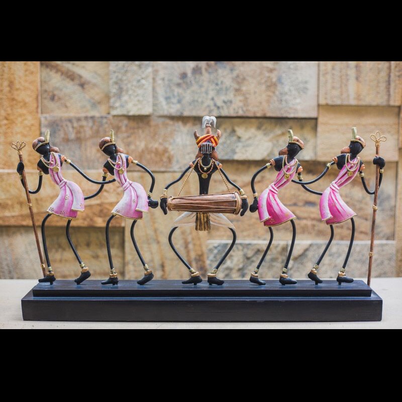 Tribal Art Multi Color Dance Trophy -4