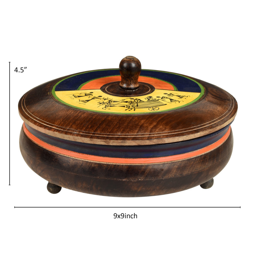 Moorni Rhea Casserole Handcrafted in Mango Wood