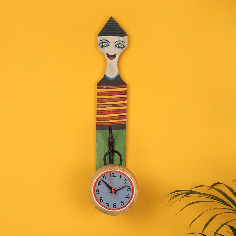 Moorni Nobita’s Wall Clock - (3.2x6x15.5 in)