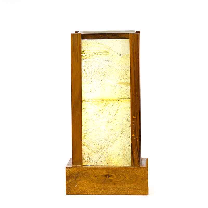 Olha-o Vertical Lamp with Stone Veener (Chargable)