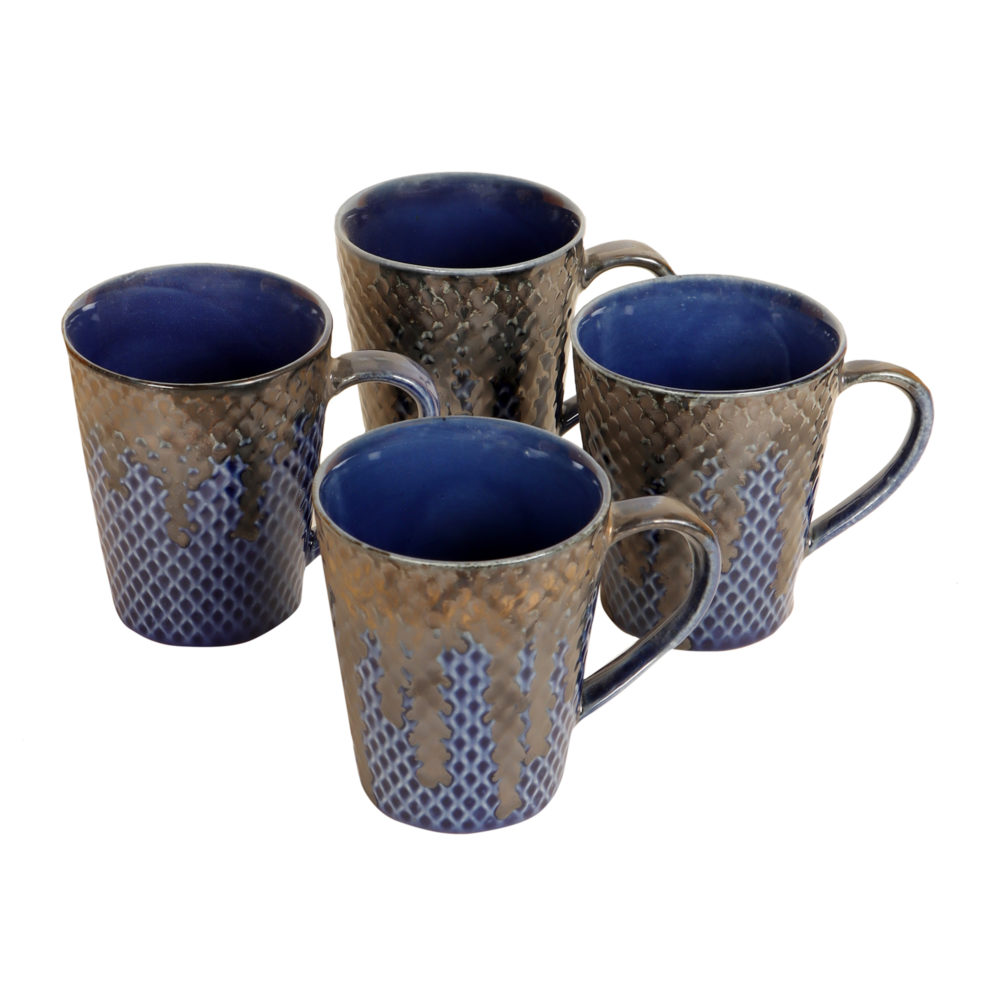 Moorni Midnight Blue Coffee Mugs Set of 4