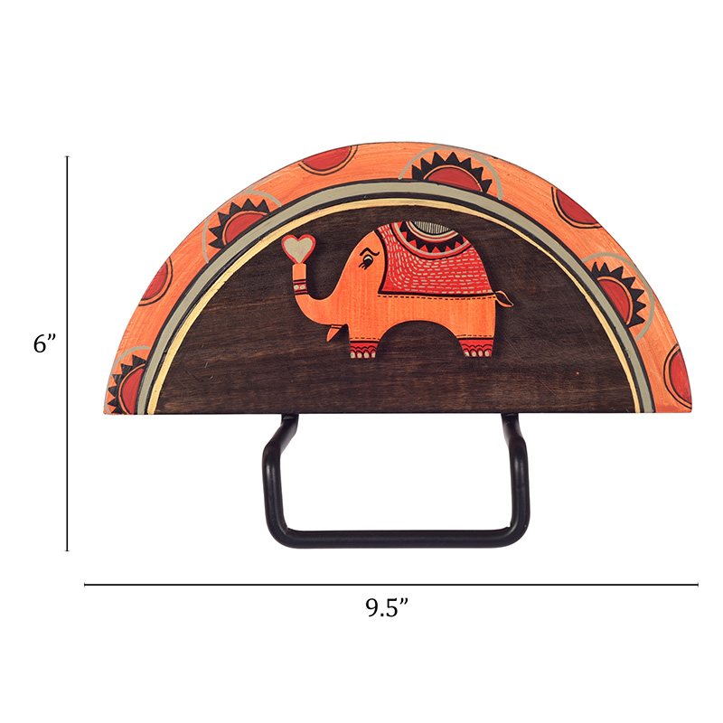 Moorni Happy Elephant Towel Hanger - (9.5x0.5x6 in)