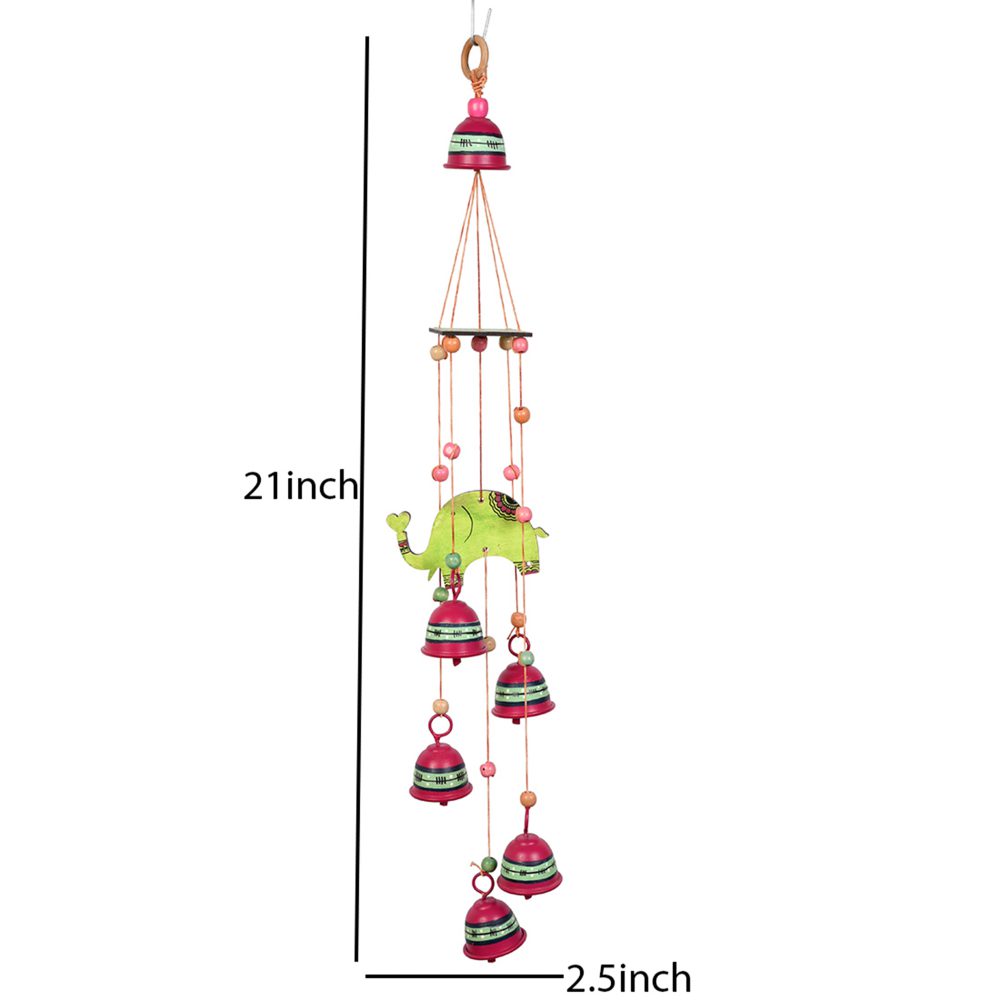 Moorni Windchime Elephant 5 MetalBells (21x2.5x)