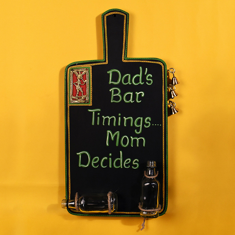 Moorni â€œDadâ€™s Barâ€ Handcrafted in Wood - (9x2x17 in)