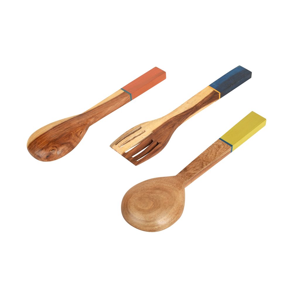 Moorni Handcrafted Wooden Ladles (Set of 3)