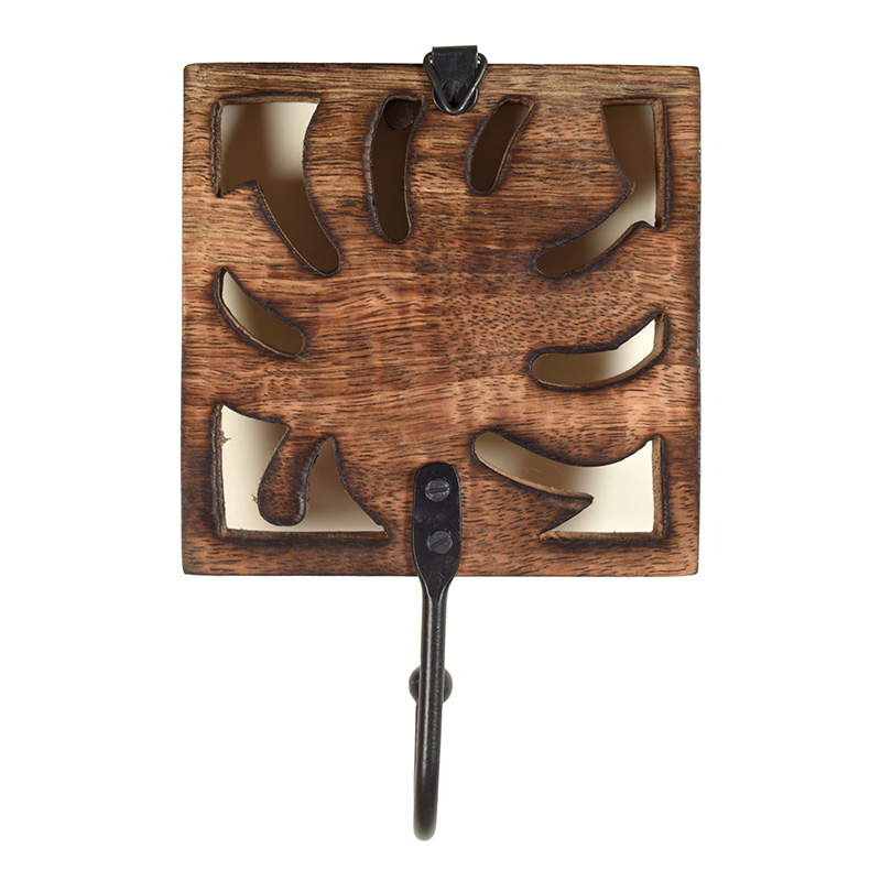 Moorni Autumn Leaf Towel Hanger with Single Hook-SO2 - (4x2x6 in)