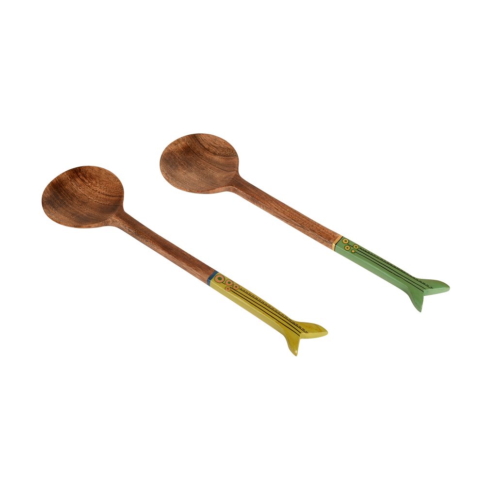 Moorni Handcrafted Wooden Ladles (Set of 2)