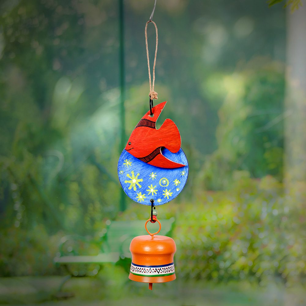 Moorni Windchime Wooden Fish Small (12x3.5)