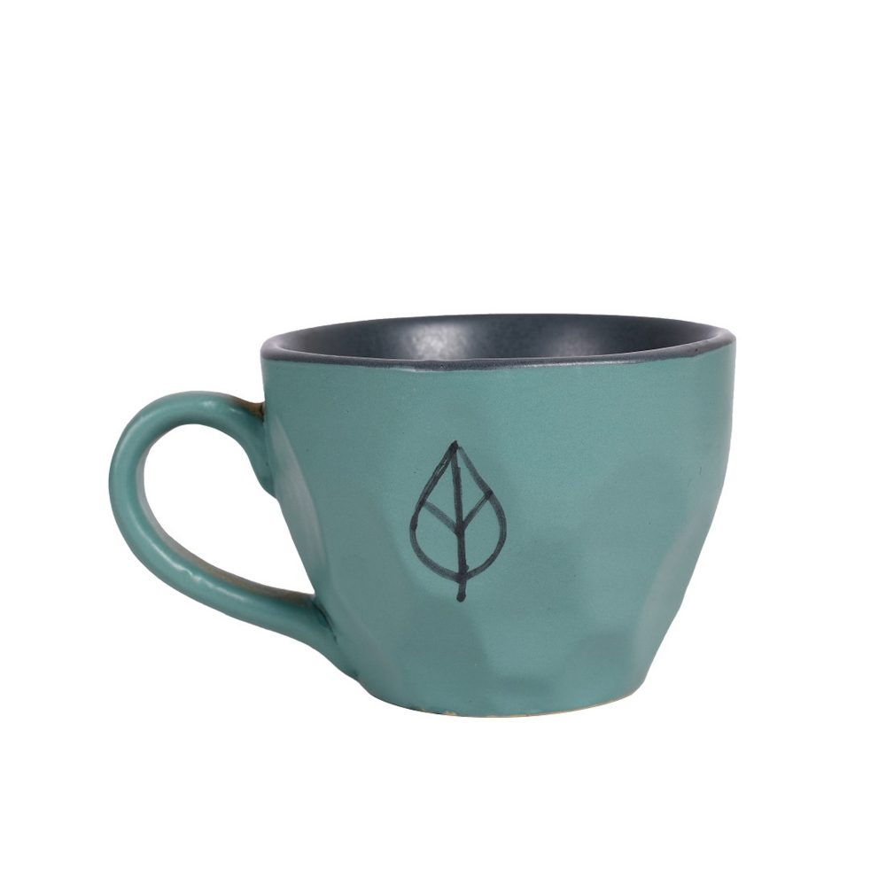 Moorni Cup Ceramic Aqua (Set of 6) (4.5x3.2x2.5)