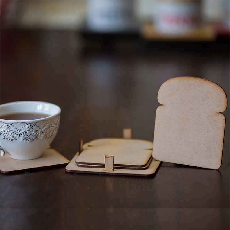 Olha-o Bread Shaped Coasters (Set of 4)