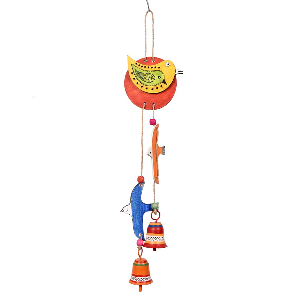 Moorni Windchime 2 Flying Bird & 2 Metal Bells (18x4)