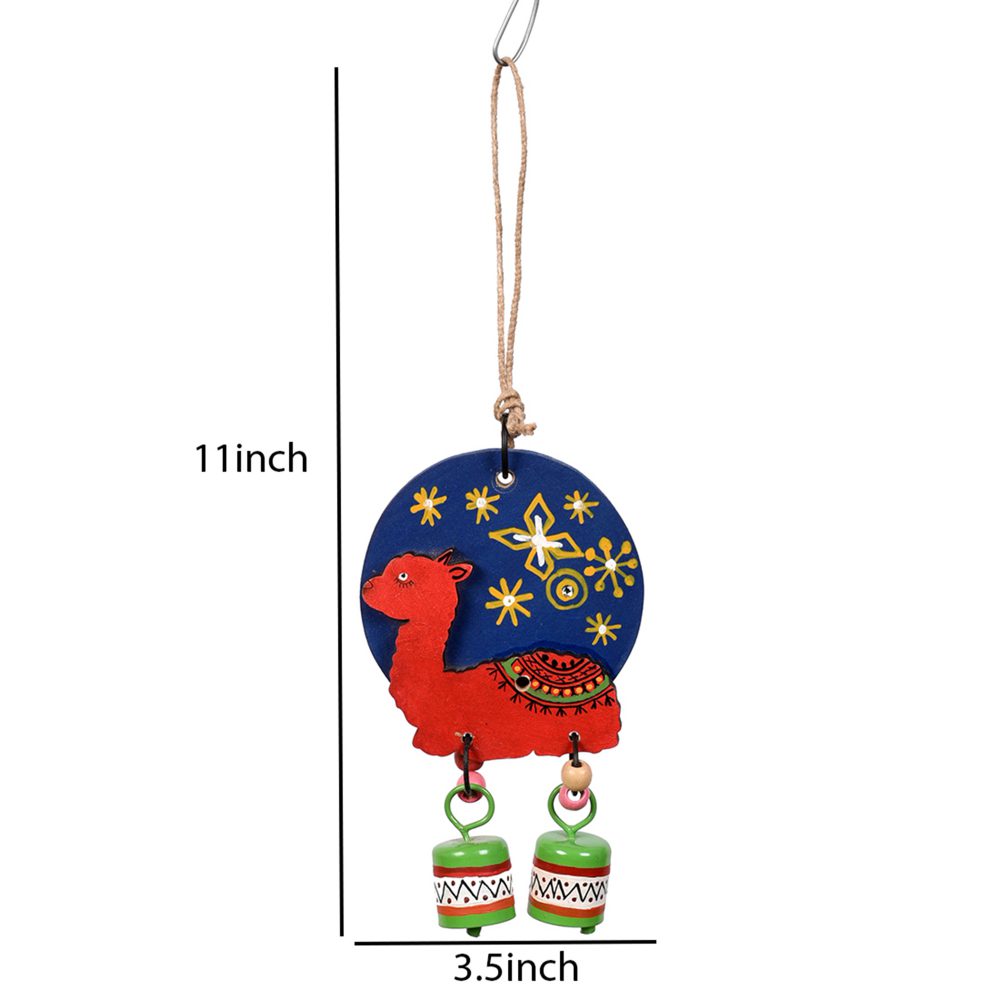 Moorni Windchime Red Alpaka 2 Metal Bells (11x3.5)